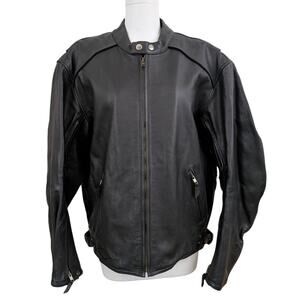power trip leather motorcycle jacket